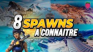 8 SPAWNS TRES FORT POUR LES TOURNOIS ET LA RANKED SUR FORTNITE - Focus sur des spawns peu contest