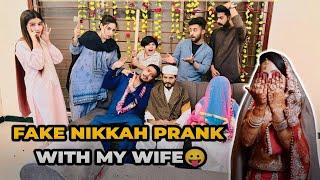 Umer Bhai Na Nikkah Karliya  Fake Nikkah Prank With My Wife 