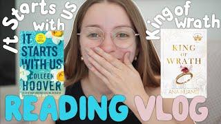 reading it starts with us & king of wrath! | reading vlog -- full review with spoilers 