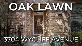 Dallas Townhome Living: Discover 3704 Wycliff Avenue Unit#1!