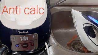 Загорелась кнопка Anti calc на парогенераторе Tefal Express Anti-Calc SV8053E0. Что делать?