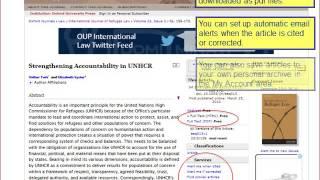 Oxford University Press Online International Relations Resources