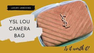 YSL LOU MEDIUM LOU MATELASSE  SUEDE BROWN - THE CAMERA BAG REVIEW | SweetMoLuxe