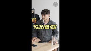 How Nick made money from Instagram theme pages #shorts