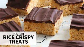 Protein Rice Crispy Treats (that taste GOOD!)