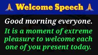 Welcome Speech || Welcome Address || Welcome Speech Writing #welcomespeech