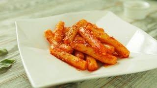 old-fashioned stir-fried rice cake with red pepper oil, spicy girum tteokbokki, 기름떡볶이