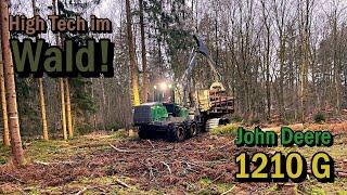 How does mechanical timber harvesting work? | In the forest with the forwarder | John Deere 1210 G