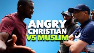 Angry Christian in denial! Hashim Vs Angry Christian (Speakers Corner)