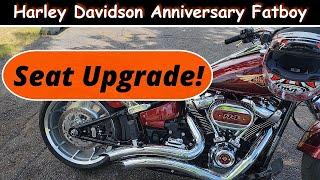 Seat Upgrade 2023 Harley Davidson 120th Anniversary Fatboy