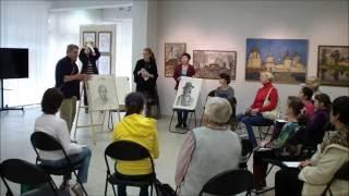 Федор ПОМЕЛОВ мастер-класс, (портрет, рисунок), 21 мая 2016г.  МВЦ г.Тверь