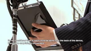 Tablet With Rear-Touch Interface - KDDI R&D Labs. : DigInfo