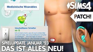 Patch & kostenlose Objekte | Die Sims 4 Spielupdate Januar 2023 mit Lichtschalter & Wearables