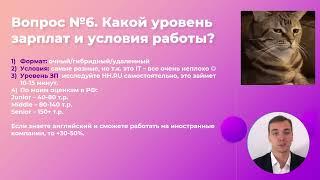 7/48 -  Какой уровень зарплат и условия работы? Курс Бизнес-анализ в IT.