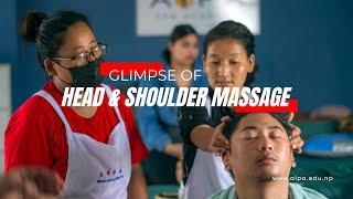 Glimpse of Head & Shoulder Massage Training | AIPA - Nepal Spa Academy