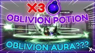 USING 3 OBLIVION POTIONS FOR THE OBLIVION AURA IN ERA 8 SOL'S RNG!!!