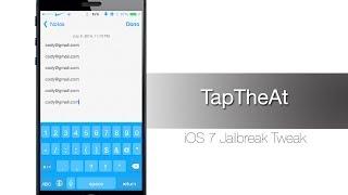 TapTheAt: Jailbreak Tweak allows you to quickly input your e-mail address - iPhone Hacks