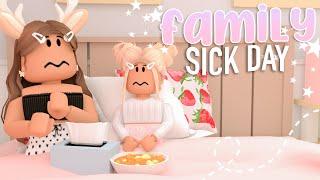 Small Family's WINTER SICK DAY Routine | Roblox Bloxburg Roleplay