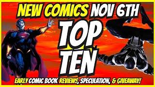 Top 10 New Comic Books November 6th 2024  Reviews, Covers, & Giveaway  Best NCBD Videos On YouTube