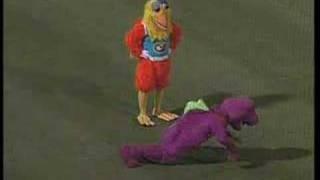 San Diego Chicken Barney dance off