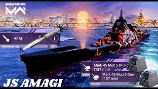 Modern warships - Js Amagi new cruiser  New event ship full gameplay #modernwarships