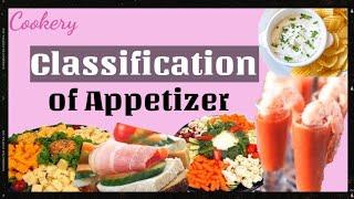 Classification of Appetizer | Cookery | TLE
