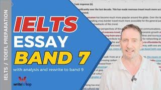 IELTS Essay (7-band), with analysis and rewrite to band 9