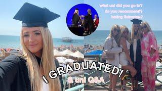 IN DEPTH UNI Q&A AND MY GRADUATION VLOG!