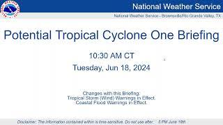 Potential Tropical Cyclone One Webinar #1 for the RGV