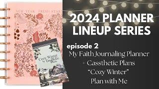 2024 Planner Lineup: Faith/Bible Journaling + January 1 Deco with Cassthetic Plans “Cozy Winter”