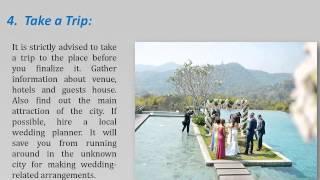 Top 9 Destination Wedding Tips