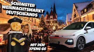 Wie im Märchen! Weihnachtsmarkt Michelstadt mit dem E Auto auto XPeng G6 besucht. #roadtrip