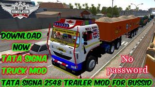 How To Download Tata Signa Trailer Mod For Bussid || Tata Truck Mod For Bussid || Nik Gaming JK ||