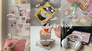 daily vlog: productive in 5AM! , grocerry time, making breakfast , KVV haul^^ , gramedia time 