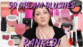 RANKING ALL 59 CREAM BLUSH IN MY COLLECTION FROM WORST TO BEST!!