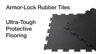 "Armor Lock" Interlocking Rubber Tiles