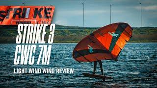 F-One Strike CWC V3 Wing Review 7m ultra light wind winging / rocket board /Naish 2450 jet foil