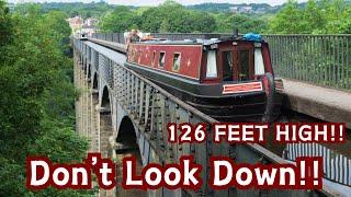 DON’T LOOK DOWN!! WALKING ACROSS THE HIGHEST CANAL AQUEDUCT IN THE WORLD!! #pontcysyllteaqueduct