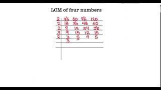 Find the LCM of Four Numbers Using Prime Factorization / How to find LCM of 36 60 96 120