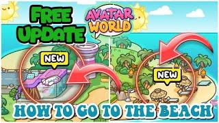 HOW TO GO TO THE BEACH  IN AVATAR WORLD NEW UPDATE  SECRET 