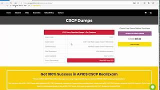 CSCP Dumps | 100% Success Guaranteed For APICS CSCP Dumps - #Prepare4test