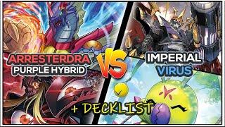 Purple Hybrid w/ Arresterdramon vs Imperial Virus • BT21 Gameplay + Decklist | DCGO | Digimon TCG