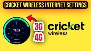 Cricket wireless internet Settings manually 3G/4G/5G for Android