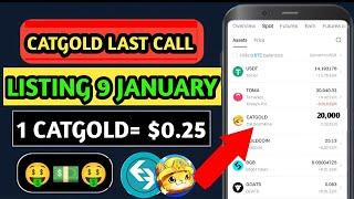 CATGOLD Miner Airdrop |Latest Update, Withdrawal Last Date, Listing Date, Earn CATGOLD Tokens Easily