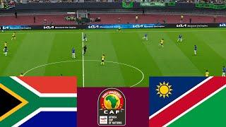 South Africa 4 vs 0 Namibia LIVE. CAF 2024 match highlights - Video game simulation pes 2021