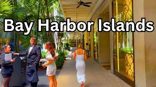 4K | MIAMI TOUR - Bay Harbor Islands & Bal Harbour | 2024