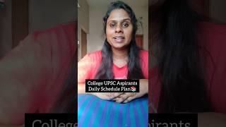Daily Schedule Plan for College UPSC Aspirants in Tamil( 3-4 Hrs Schedule Plan) #upsc #upsctamil