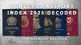 Henley's Passport Index 2025 Decoded - World's Most Powerful Passports #facts #ranking