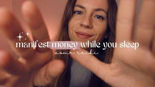 ASMR REIKI manifest money while you sleep | hand movements, plucking energy, positive affirmations