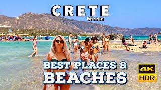 Crete, Greece - Best Cities And Beaches - Walking Tour Across The Island  - 4K HDR - 6+ hours